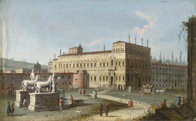 View of the Quirinal in Rome by Jacopo Fabris